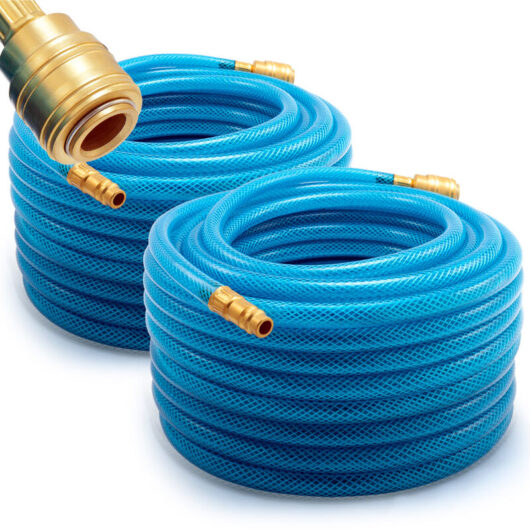 Deuba® 2x Compressed Air 20m Pneumatic pvc Pipe Coupling Compressor Rubber Tube