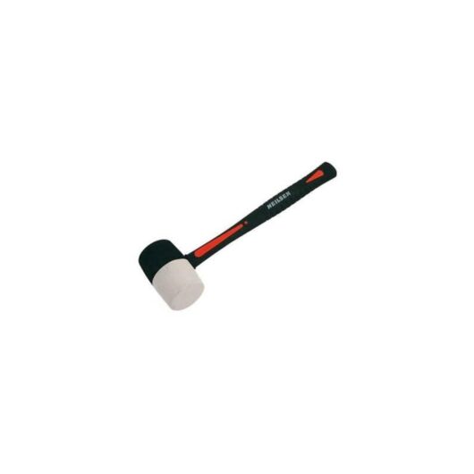 Neilsen - Rubber Mallet 16oz White No Mark & Black Hammer Fibreglass Camping Paving CT3553