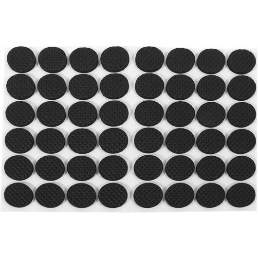 48 Pieces (28x3mm), Black, Rubber Pads for Furniture Legs, Self-Adhesive Lightweight Furniture Protector Pads Glides Table Protection Foot Pad for