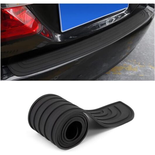 Cyslmuk - 104x9CM Car Bumper Protector, Rubber Trunk Door Protector, Scratch Resistant and Non-Slip, Suitable for Most Car Exterior Accessories