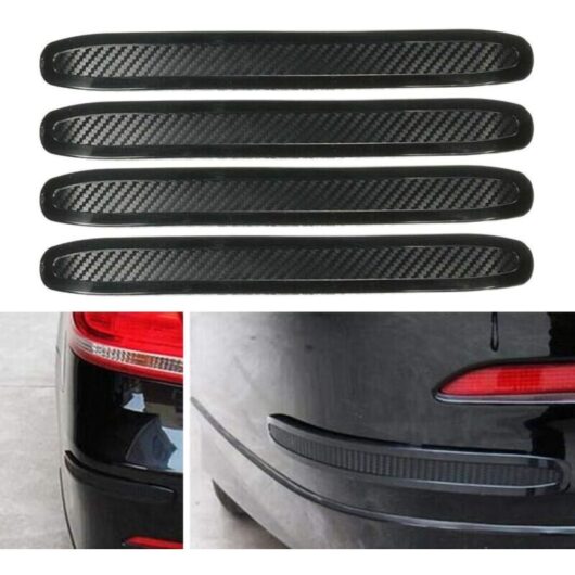 Linghhang - 4Pcs Universal Car Bumper Rubber Strip Anti-Rub Protection Strip Guard Parts