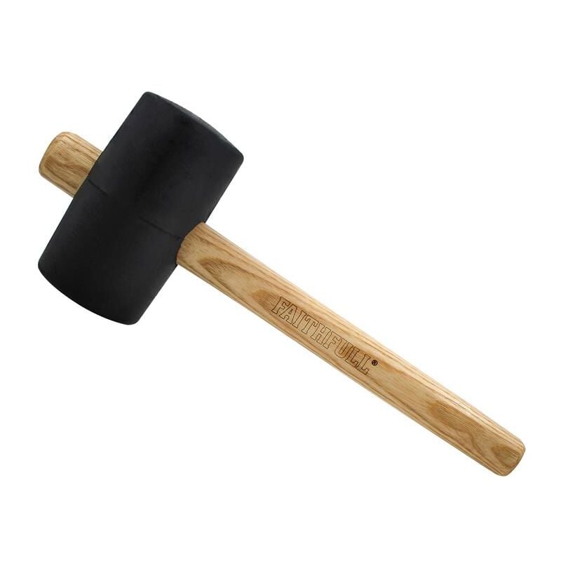 Fsc Black Rubber Mallet 28oz FAIRMB28FSC - Faithfull