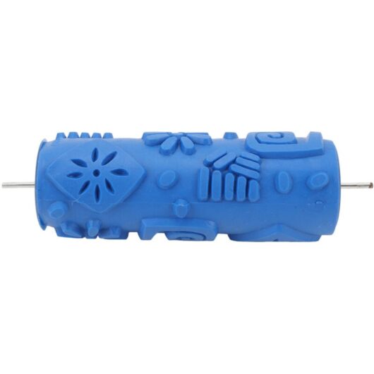 5 Inch Pattern Paint Roller Reusable Rubber Decorative Art Rollers for Wall Decoration Wooden Furniture