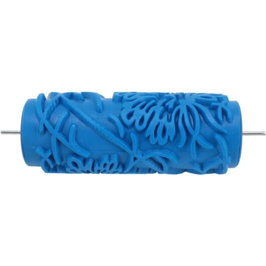 5 Inch Patterned Paint Roller for Wall Decoration Classic Embossing Texture Rubber Roller for Home Decoration 086Y