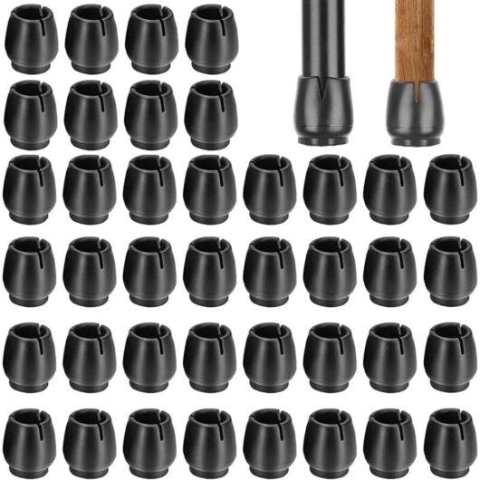 Ccykxa - 32 Pieces Rubber Table and Chair Leg Caps Non-Slip Chair Leg Protectors, Chair Leg Covers for Round Furniture Legs (12-16mm)