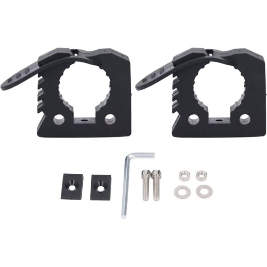 1 Pair of Quick Release Rubber Clamp Mounting Bracket Shovel Holder for Trucks UTV ATV Offroad Indoor 3-4CM Tools