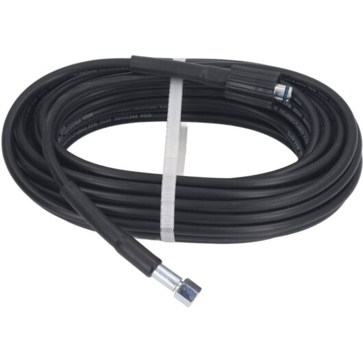 10m High Pressure Washer Hose PVC Rubber Explosion Proof Pipe Flexible Water Tube for Car Cleaning M22x1.5mm-14mm Convex Brim Type