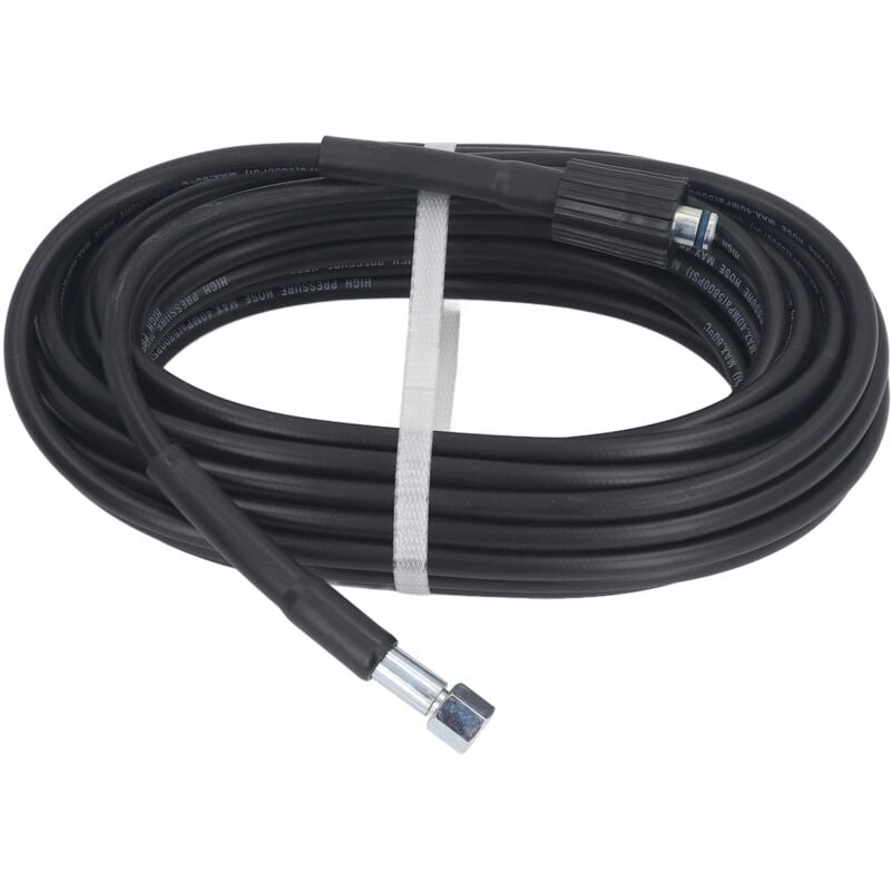 10m High Pressure Washer Hose PVC Rubber Explosion Proof Pipe Flexible Water Tube for Car Cleaning M22x1.5mm-14mm Convex Brim Type