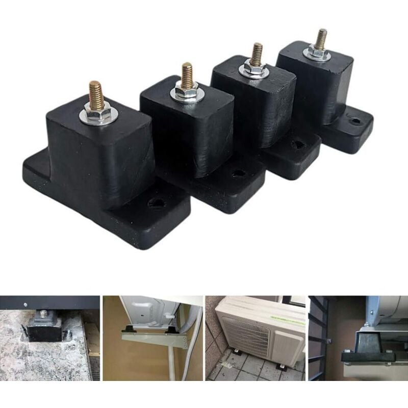 Ccykxa - 4pcs/Set)Air Conditioner Shock Pad, Air Conditioner Rubber Anti-Slip Mount, Anti-Vibration Mount, Outdoor Air Conditioner Shockproof Foot