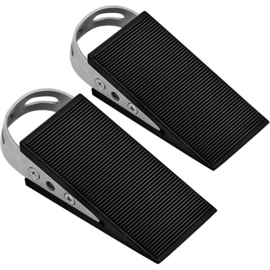 Door Wedge, 2 Pack Rubber Door Wedge Upgrade Door Stop, for Tiles, Carpets