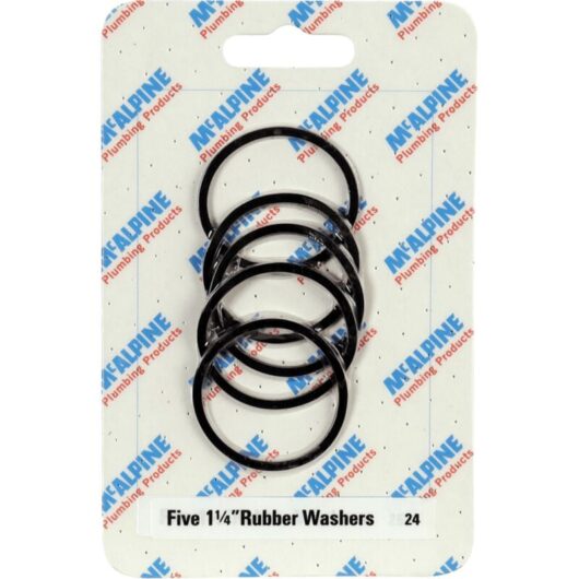 Mcalpine - CARD-24 Five 1¼' Rubber Washers - RW1 x 5