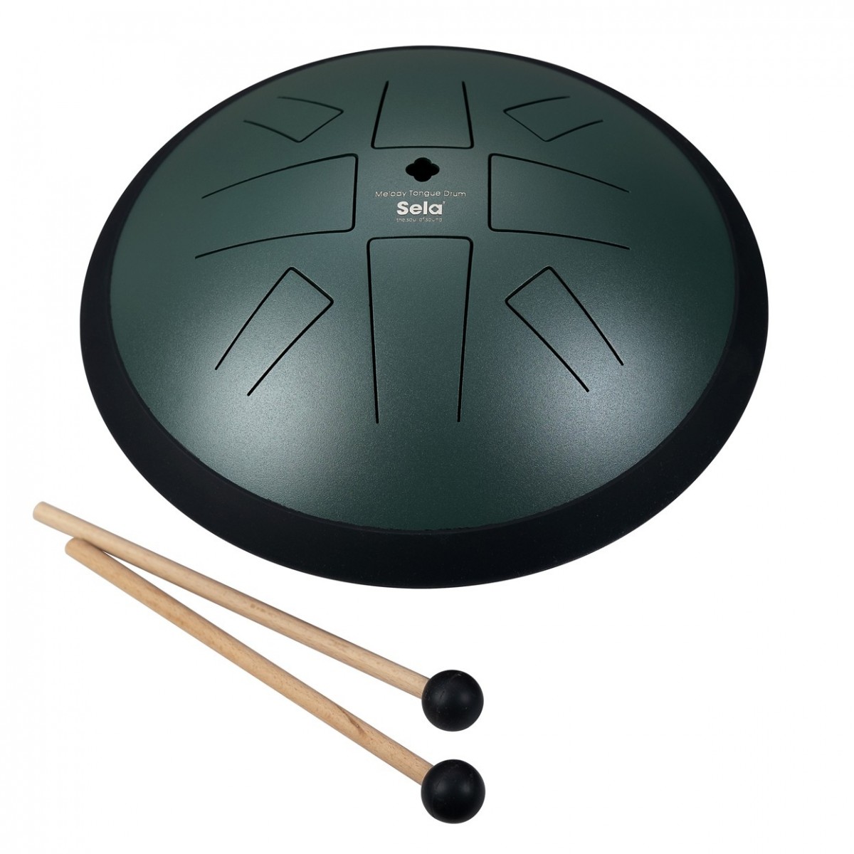 Sela Melody Tongue Drum 10" C Golden Gate Dark Green
