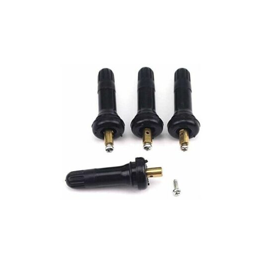 Set of 4 rubber valves for tire pressure sensor