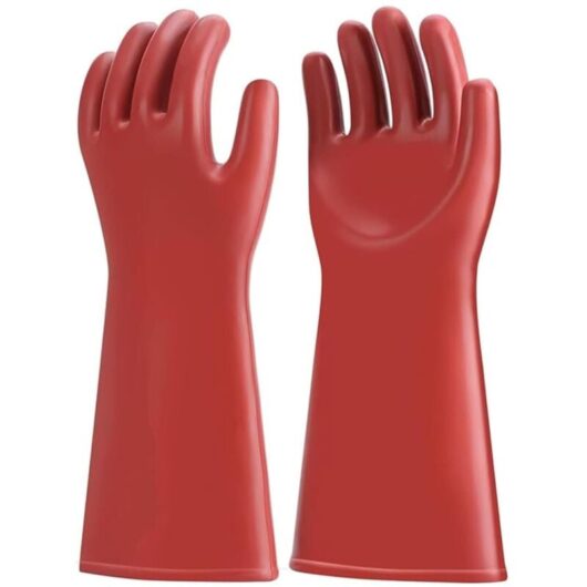 Tinor - Electrician Gloves, 12KV Insulating Gloves Electrical Protective Gloves, Class 00 High Voltage Rubber Electrician Insulating Glove Electrical