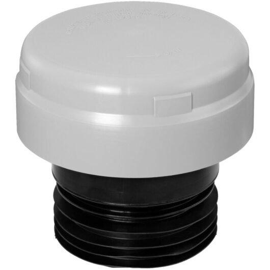 McAlpine VP100E-GR Grey Ventapipe 100 Internal /External with dual-fit synthetic rubber finger seal outlet for 4"/110mm pipe