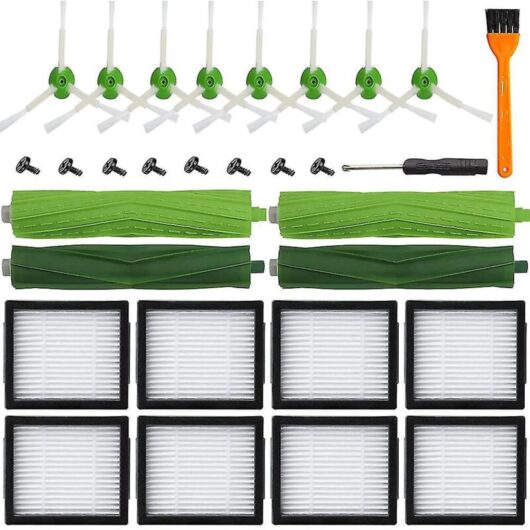 Suitable for irobot i7 i7+ E5 E6 series sweeper accessories main brush side brush filter set