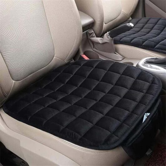 Ymyny - Piece Car Seat Cushion, Premium Comfort Memory Silk Padding, Non-Slip Rubber Bottom with Storage Pouch, Car Seat Cushion One mumu