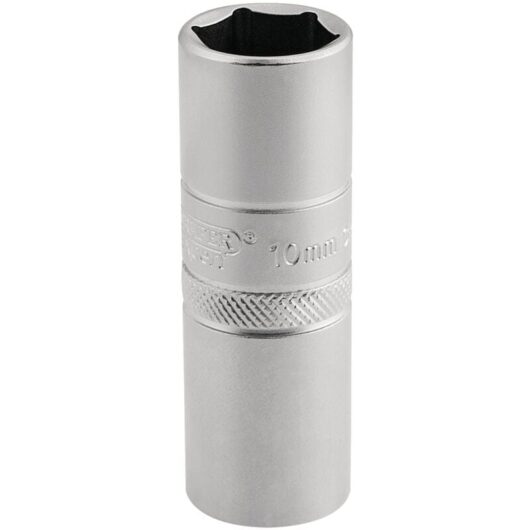 Draper Tools - Draper 1/2 Square 10mm Thread 6 Point Satin Chrome Spark Plug 16mm Socket 16781