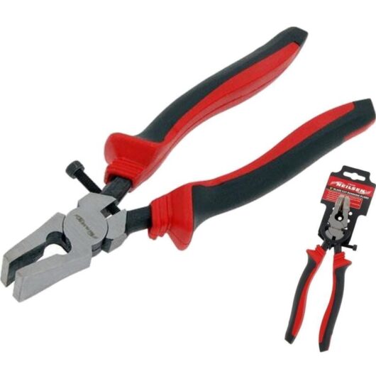 Neilsen Glass Running Soft Grip Pliers Glass Cutting 8 Inches Rubber Tips
