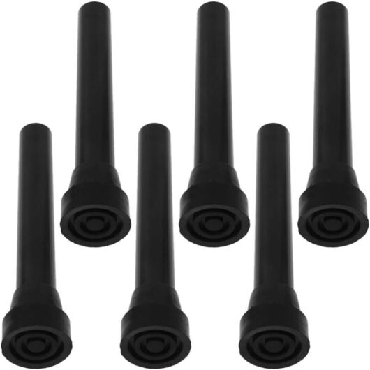 Replacement Rubber Pads for Trampoline Legs (6 Pack), Universal Stainless Steel Tubes for Mini Trampoline.