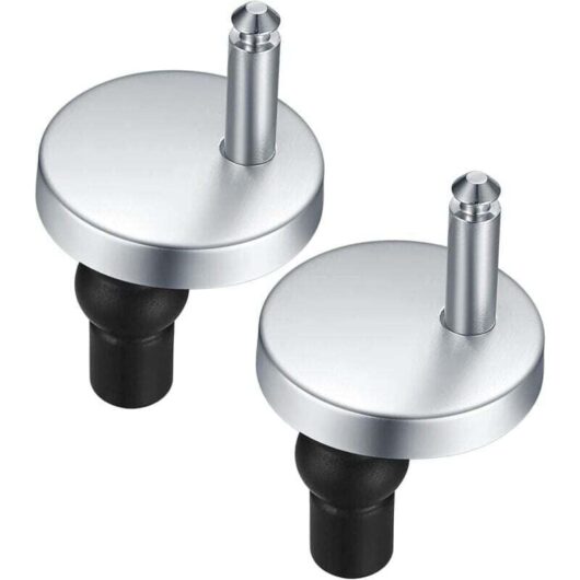 2 Pièces Abattant wc de Toilettes à Charnière Fixations, Charnières à Dégagement Rapide, Charniere Abattant wc Fixations, avec Vis Caoutchouc Rechange