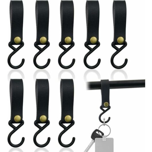 Bungee Cords with Hooks, 200cm Long Black, Adjustable Rubber Bungee Straps with Hooks for Luggage, Roof Racks, Tarp, Mobile Cargo, Camps, Tarps, 4