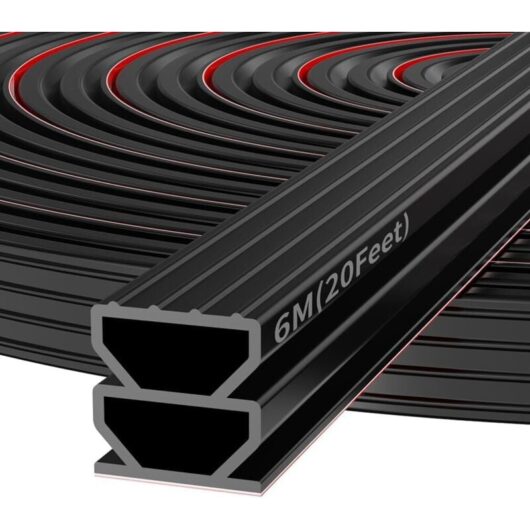 CCYKXA Self-Adhesive Rubber Sealing Strip - Door and Window Seal - Black - 1 x 6 m