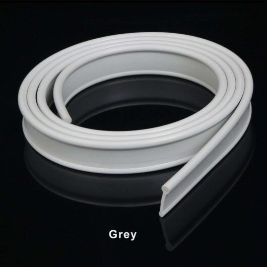 Grey Soft Rubber Shower Door Seal for Folding Bath Screen 1200mm - Elegant