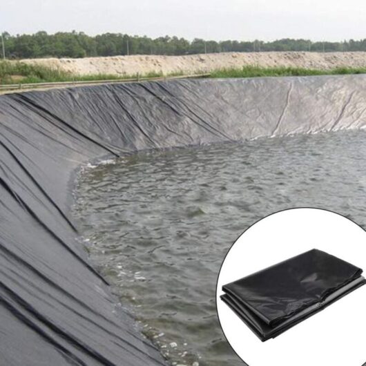 Heavy Duty Black Rubber Sheet (2M x 3M) Fish Pond Liner Garden Pools hdpe Membrane - RWLiner for Pond