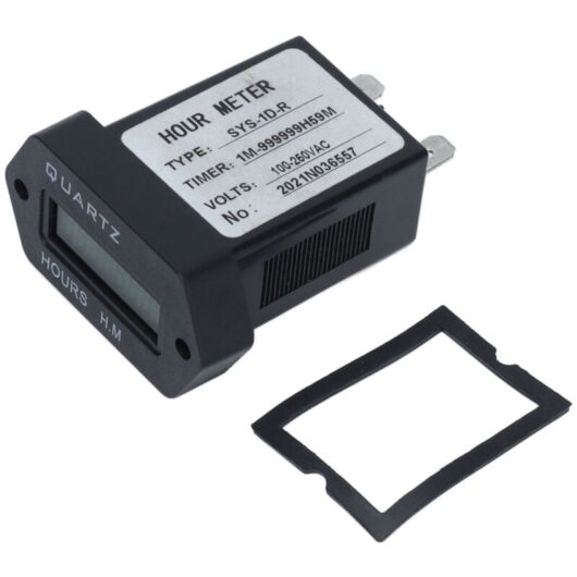 Industrial Time Counter Stable High Accuracy Digital Display Timer With Rubber Ring for Generator Excavator Lawn Mower