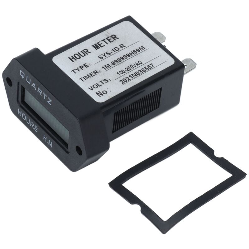 Industrial Time Counter Stable High Accuracy Digital Display Timer With Rubber Ring for Generator Excavator Lawn Mower