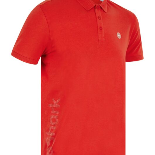 Polo Shirts Hickory Stretch Cotton Pique Polo Shirt in Poppy Red - Le Shark / S - Tokyo Laundry