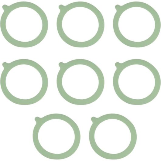 CCYKXA Replacement silicone seals, 8 silicone seals for jars, airtight and leak-proof rubber seals, standard rubber seals for Mason jars, glass jars