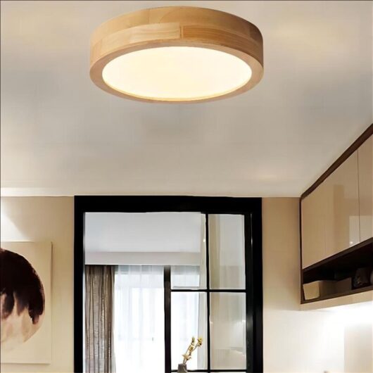 Luminaire Plafonnier à LED 4500K Lampe Plafond pour Salle de Bain Couloir Escalier Lumière Naturelle 30cm