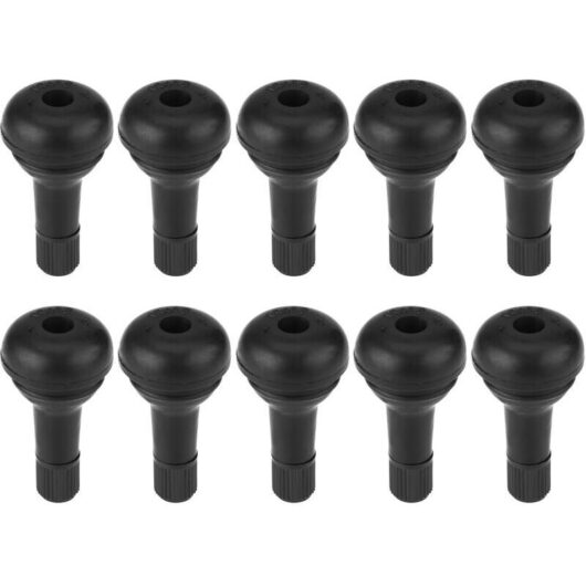 10 Pieces Car Auto TR415 Snap-on Wheel Tire Valve Short Stem Rubber Valve