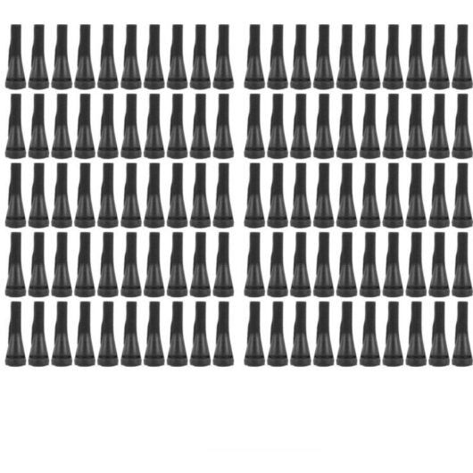 100 pieces of desplumadora of corral, rubber, repuesto para patos, pollos y gansos, color negro