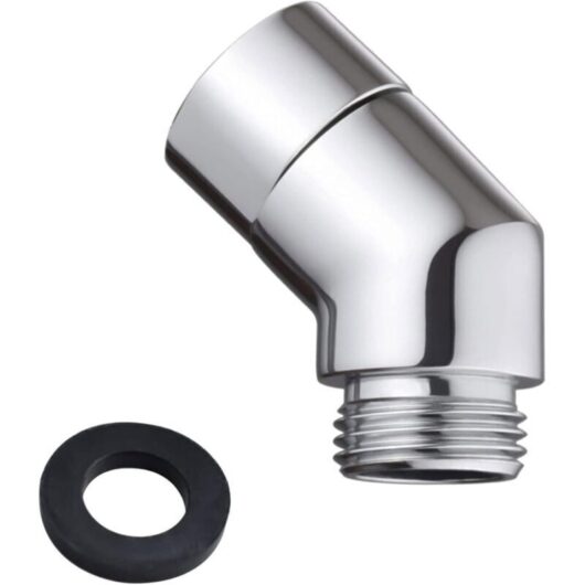 135° shower head adapter, shower hose adapter, articulated part, angled shower head connector, swivel head adapter, shower hose adapter, with rubber