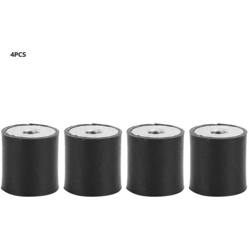 Anti-Vibration Rubber Mounts, M6 Rubber Mounts - Double-Ended Screws - Anti-Vibration Dampener - Rubber Spool for Boats, Pack of 4 (DD20x20 M6)