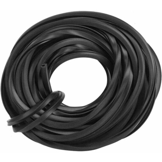 Black Greenhouse Glazing Seal, Greenhouse Rubber Band Line Cable, Wear-Resistant and Durable, Greenhouse Accessories for Glass Sealing (10m)