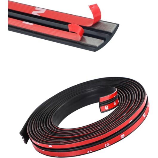 Car seal, universal self-adhesive T-shaped sealing strip, rubber seal for car doors, trunk, doors, engine compartment, suitable for most cars and