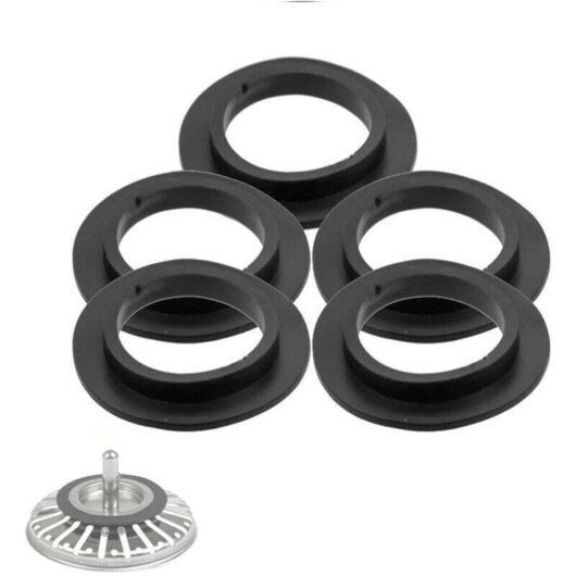Set of 5 sets of saddles to desagüe de bañera, basin, lavabo de baño, junta de labio, junta de rubber pour de cesta colador de cesta