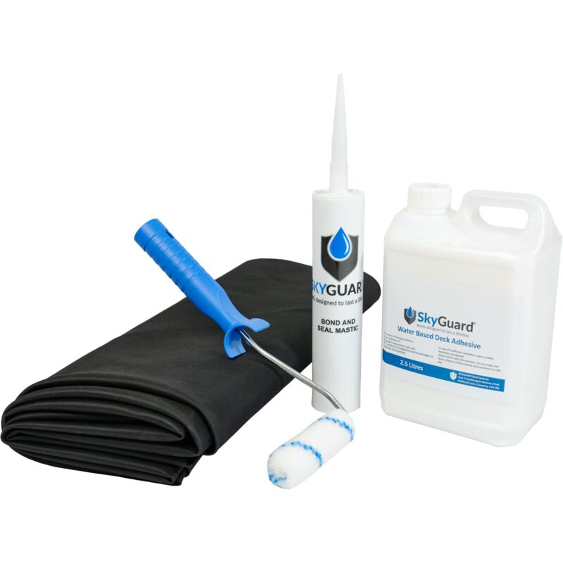 Skyguard Shed Roof Kit - EPDM Rubber Roofing Kit for Sheds & Outbuildings (1.4m x 1.1m)