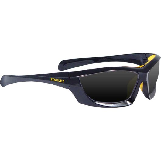 Stanley SY180 Full Frame Protective Safety Glasses Black Smoke