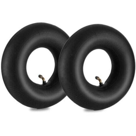x 4.10/3.50-4 Bicycle Inner Tubes with Valve for Wheelbarrow, Lawnmower, Stroller, Generator and Garden Cart