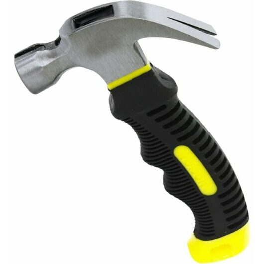 Dewdat - 1 Pcs Mini Hammer, Small Hammer, Claw Hammer Ergonomic Soft Rubber Handle With Non-Slip Magnetic Head, Suitable for Repair, diy, Woodworking