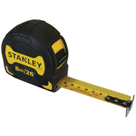 STANLEY STHT0-33569 Grip Pocket Tape 8m/26ft (Width 28mm) STA033569