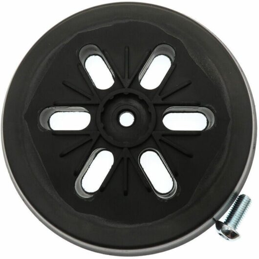 1 sanding pad for Bosch GEX 150 random orbital sander, 15 cm soft rubber pad, 6 Velcro holes, for professional and DIY use