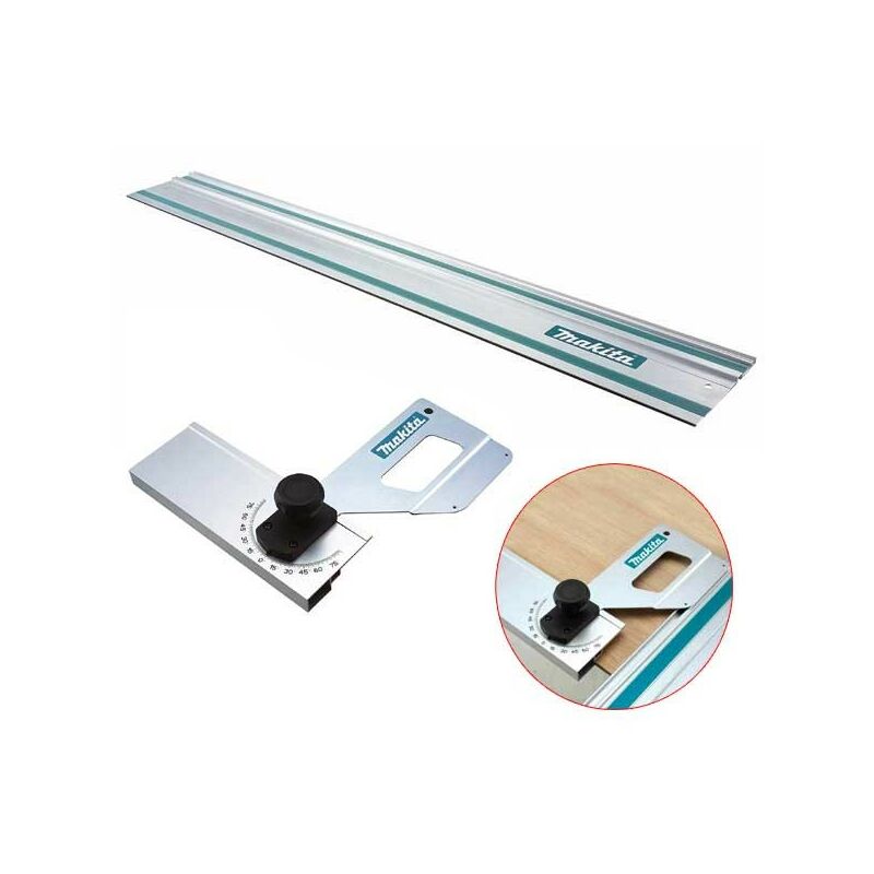 Aluminum Plunge Saw Guide Rail 1.0m 1000mm 39'' SP6000 + Bevel Guide - Makita