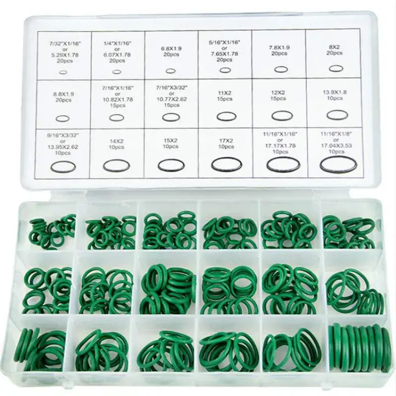 Nvees - 270Pcs Air Conditioning hnbr O-Rings Car Auto Repair Tools Rubber Car Air Conditioner Refrigerant Ring Sets Car Accessories