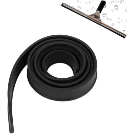Rubber Cleaning Squeegee, Rubber Lip, Window Squeegee, Replacement Rubber 105cm, Replacement Wiper Squeegee Soft Rubber Replacement for Window